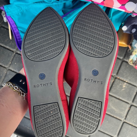 Rothy’s The Point ballet Flat Chili Red EUC - Picture 5 of 7